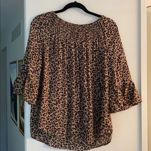 Leopard print blouse